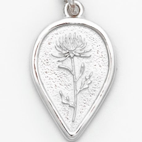 Chrysanthemum ◦ Flower pendant necklace