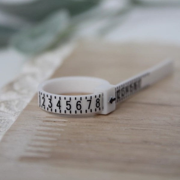 Baguier portatif réutilisable • Outil de mesure de taille de bague en plastique flexible