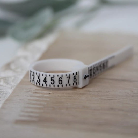 Baguier portatif réutilisable • Outil de mesure de taille de bague en plastique flexible