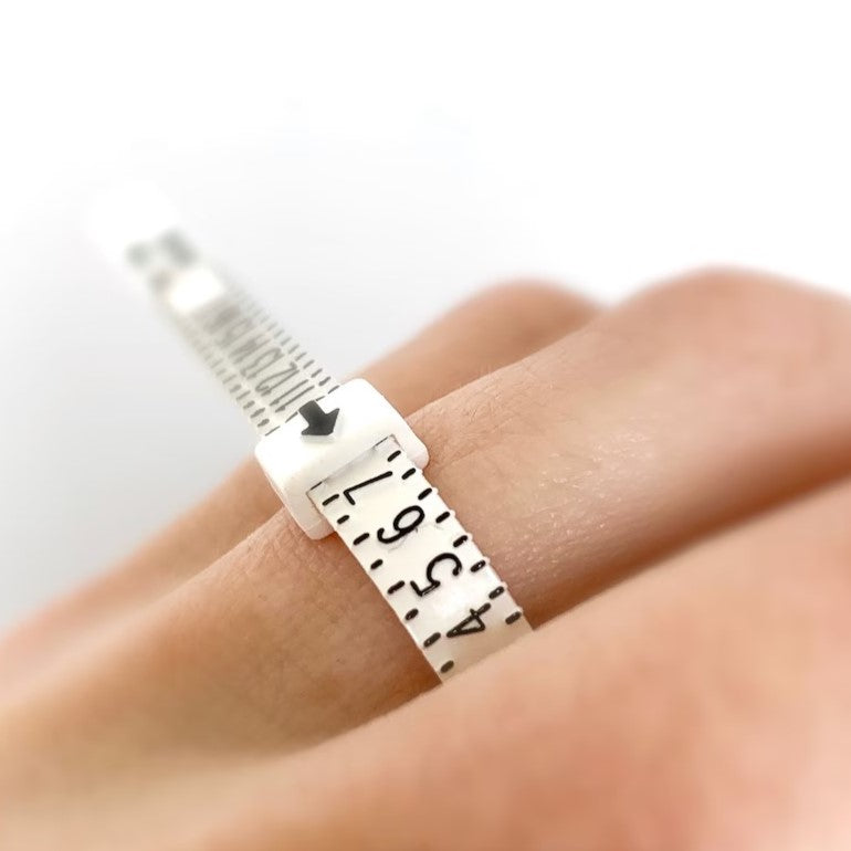 Baguier portatif réutilisable • Outil de mesure de taille de bague en plastique flexible