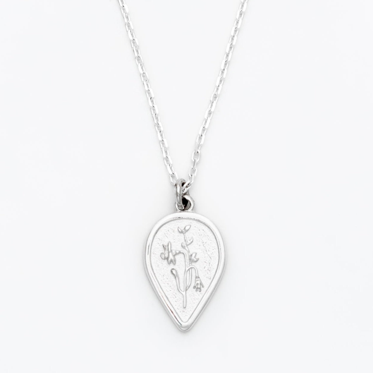 Sterling Silver Birth Flower Necklace