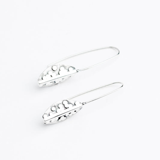 Marquise • Boucles d’oreilles crochet long en argent sterling