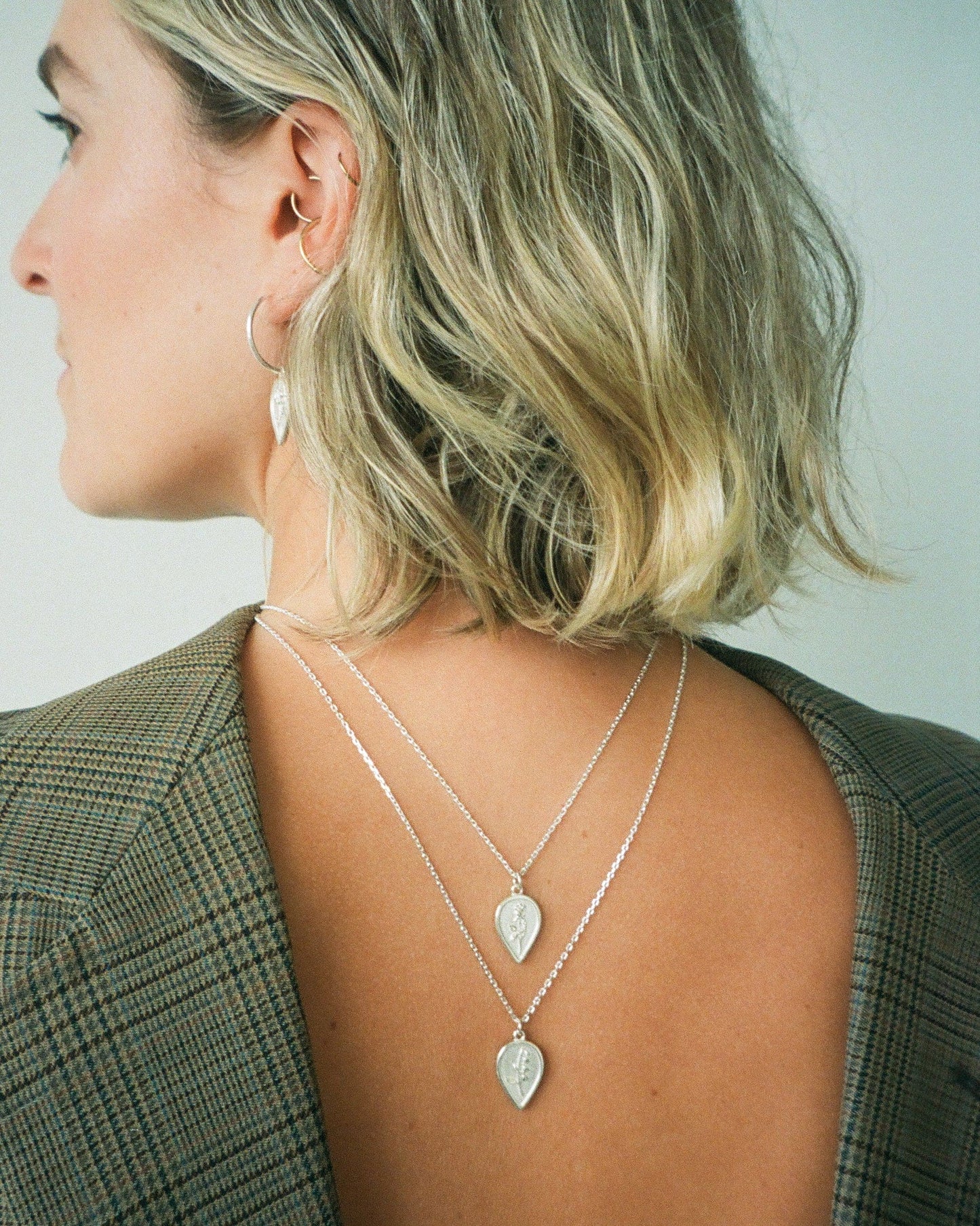 Sterling Silver Birth Flower Necklace