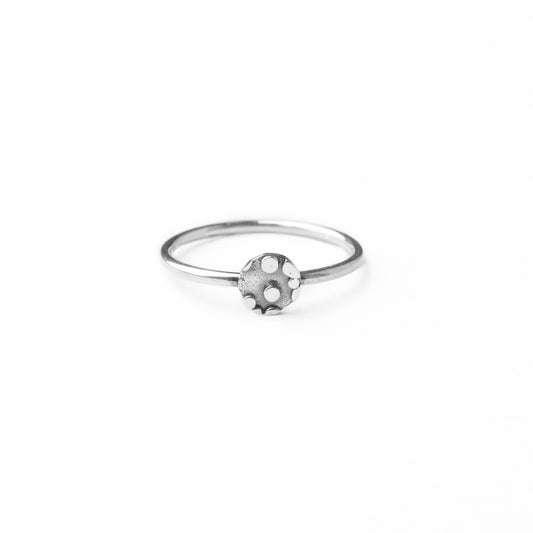 Céphée • Bague empilable en argent sterling avec médaillon