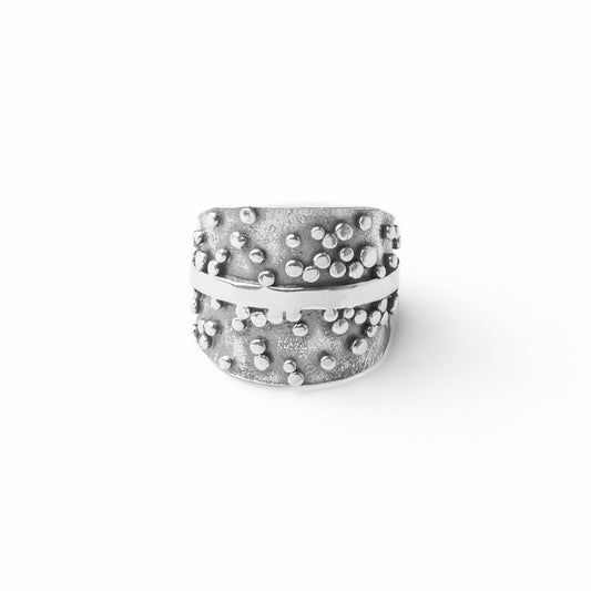 Cassiope • Bague asymétrique en argent sterling