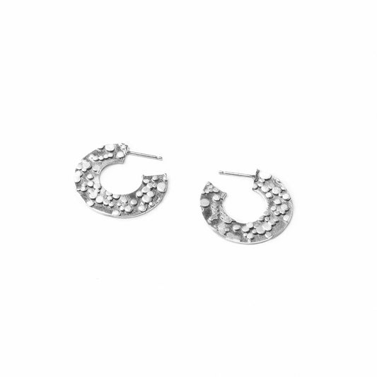 Castula • Boucles d'oreilles cercle ouvert en argent sterling