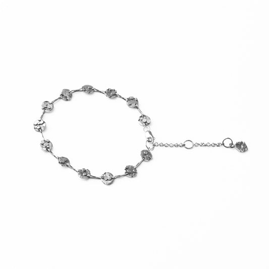 Andromède • Bracelet en argent sterling fusion avec disques ronds