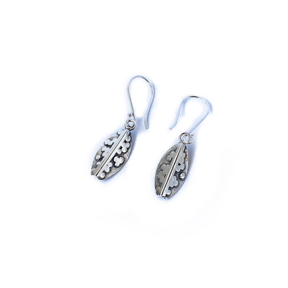 Marquise • Boucles d'oreille crochet court en argent sterling