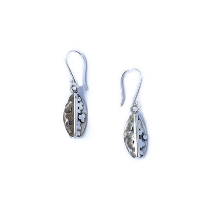 Marquise • Boucles d'oreille crochet court en argent sterling