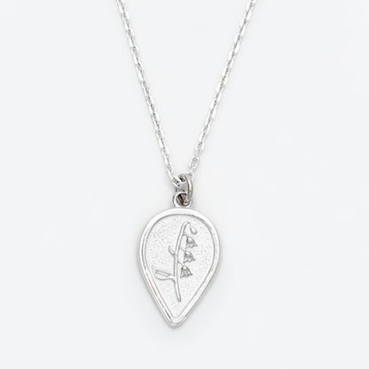 Sterling Silver Birth Flower Necklace