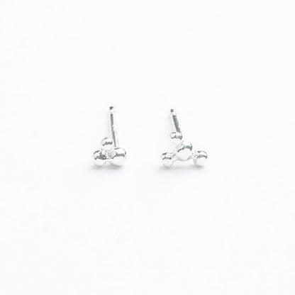 Star-Inspired Asymmetrical Sterling Silver Earrings • Clust