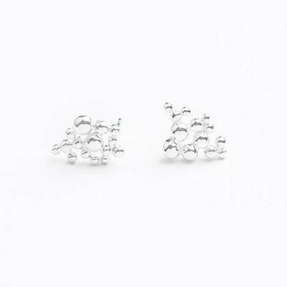 Boucles asymétriques en argent sterling inspirées des étoiles • Clust